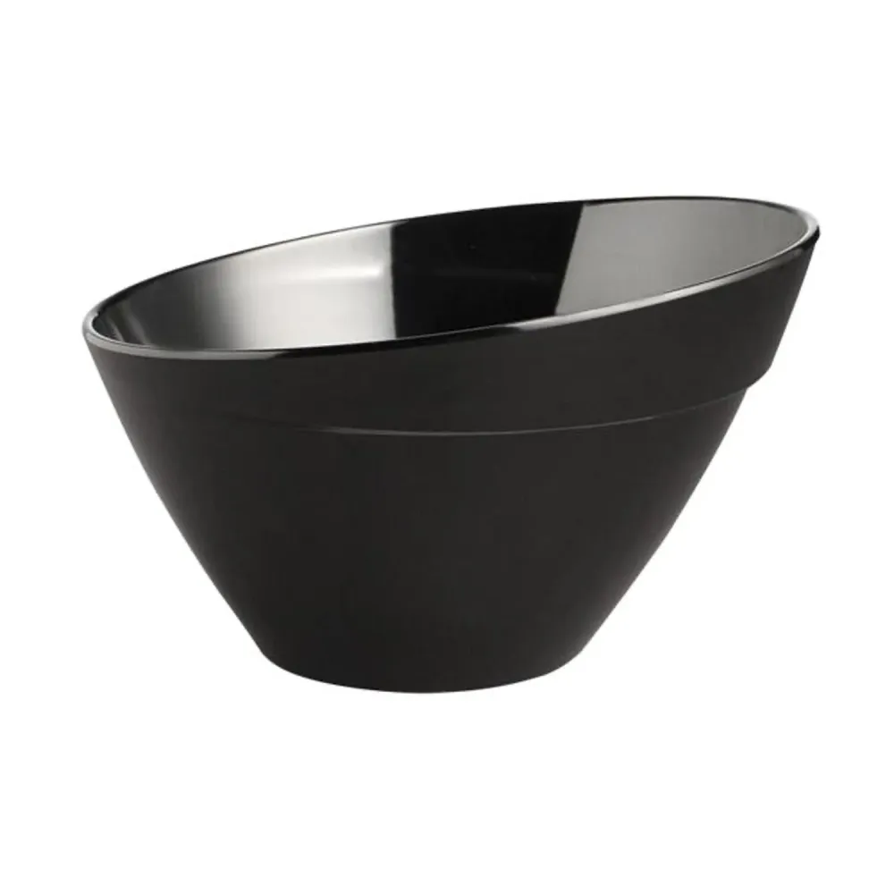 (6 stk.) Skål - BALANCE - Melamin - 1,5 liter - Ø 210 mm - Svart