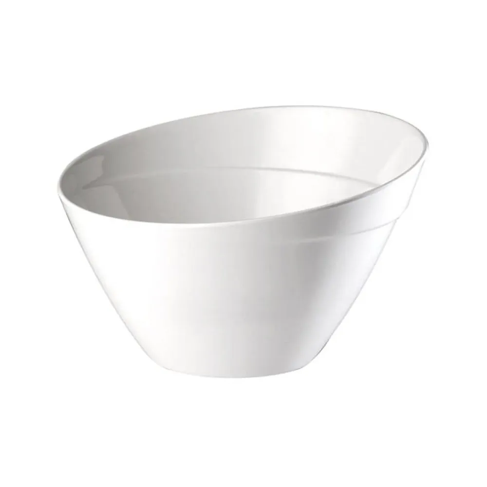 (6 stk.) Skål - BALANCE - Melamin - 1,5 liter - Ø 210 mm - Hvit