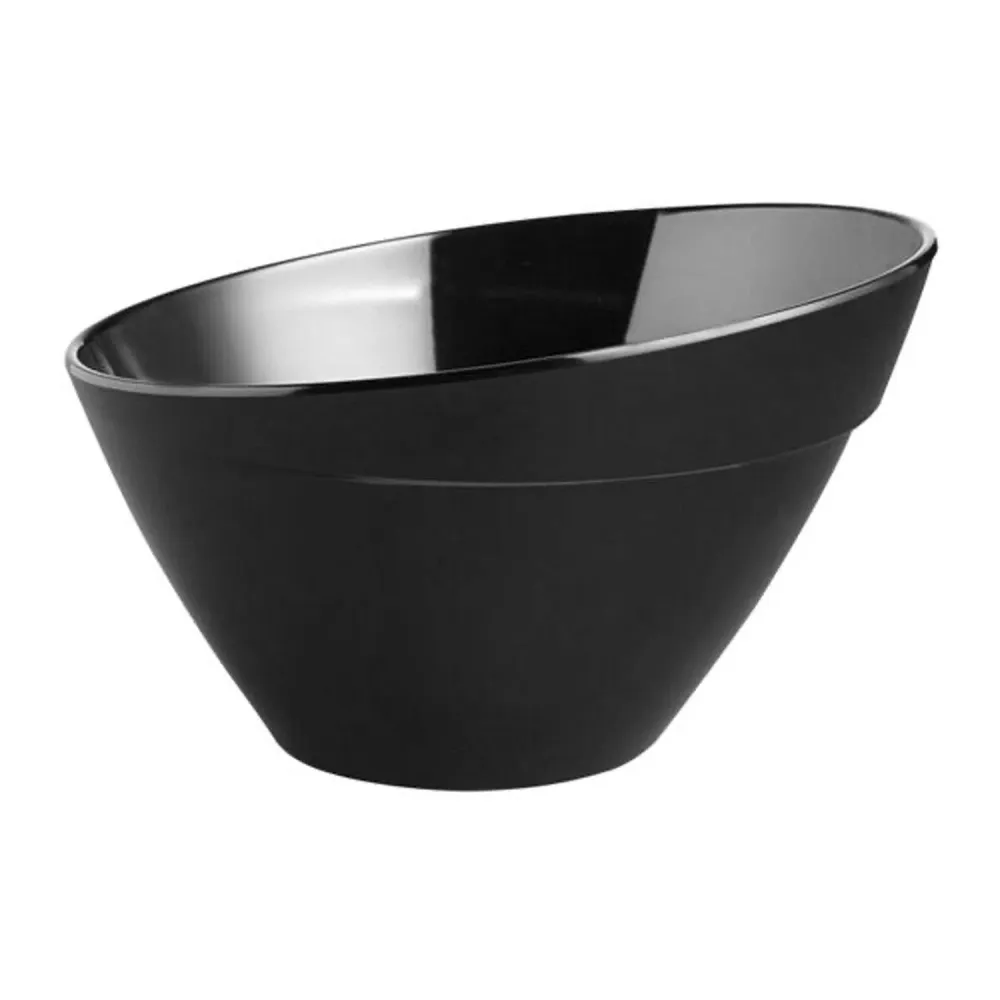 (6 stk.) Skål - BALANCE - Melamin - 5 liter - Ø 300 mm - Svart
