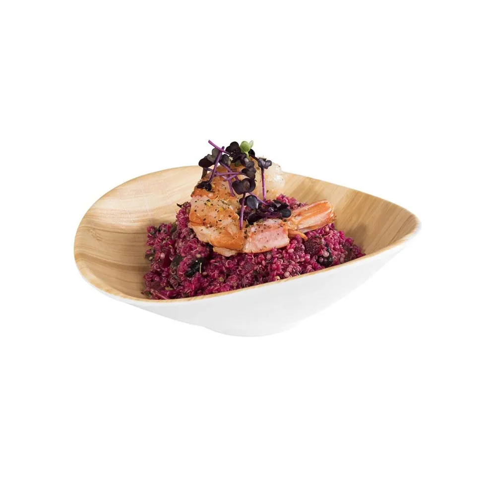 (6 stk.) Skål - BAMBOO - Melamin - 0,2 liter - 175x155mm - Hvit