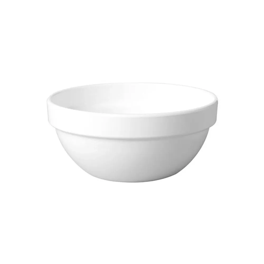 (6 stk.) Skål - CASUAL MAXI - Melamin - 0,15 liter - Ø 105mm - Hvit