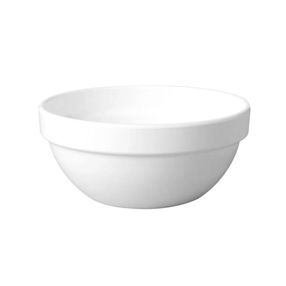 (6 stk.) Skål - CASUAL MAXI - Melamin - 0,5 liter - Ø 140mm - Hvit