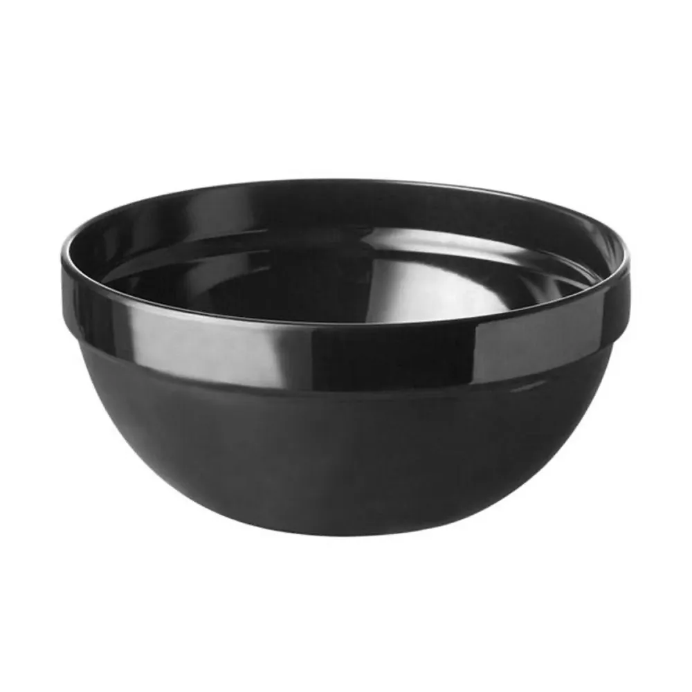 (6 stk.) Skål - CASUAL MAXI - Melamin - 1,8 liter - Ø 200 mm - Svart