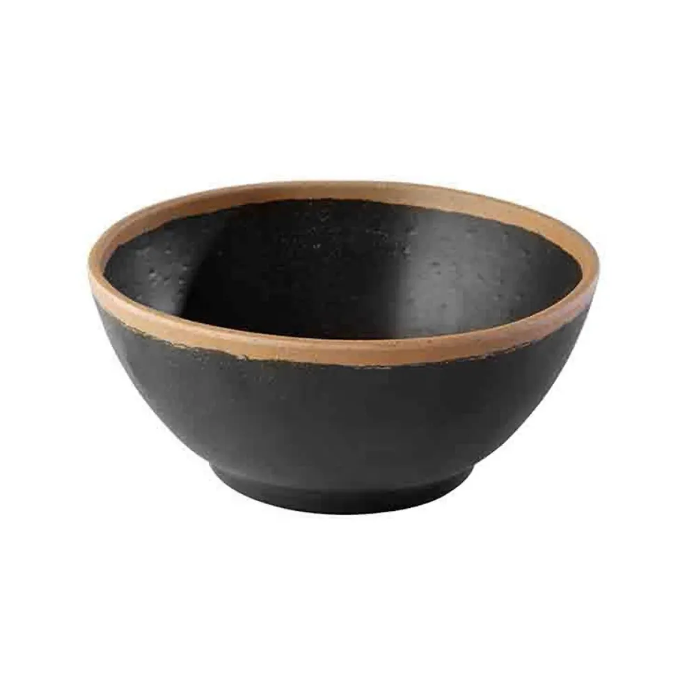 (6 stk.) Skål - CROCKER - Melamin - 0,7 liter - Ø 160mm - Brun/Terrakotta