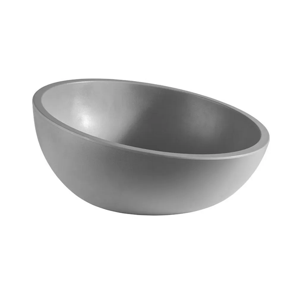 (6 stk.) Skål - ELEMENT LOOK - Melamin - 2,3 liter - Ø 300 mm - Grå