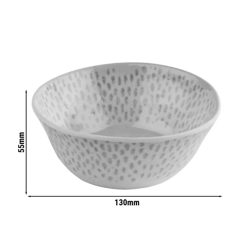 (6 stk.) Skål - FOOTMARK - Melamin - 0,25 liter - Ø 130mm - Hvit