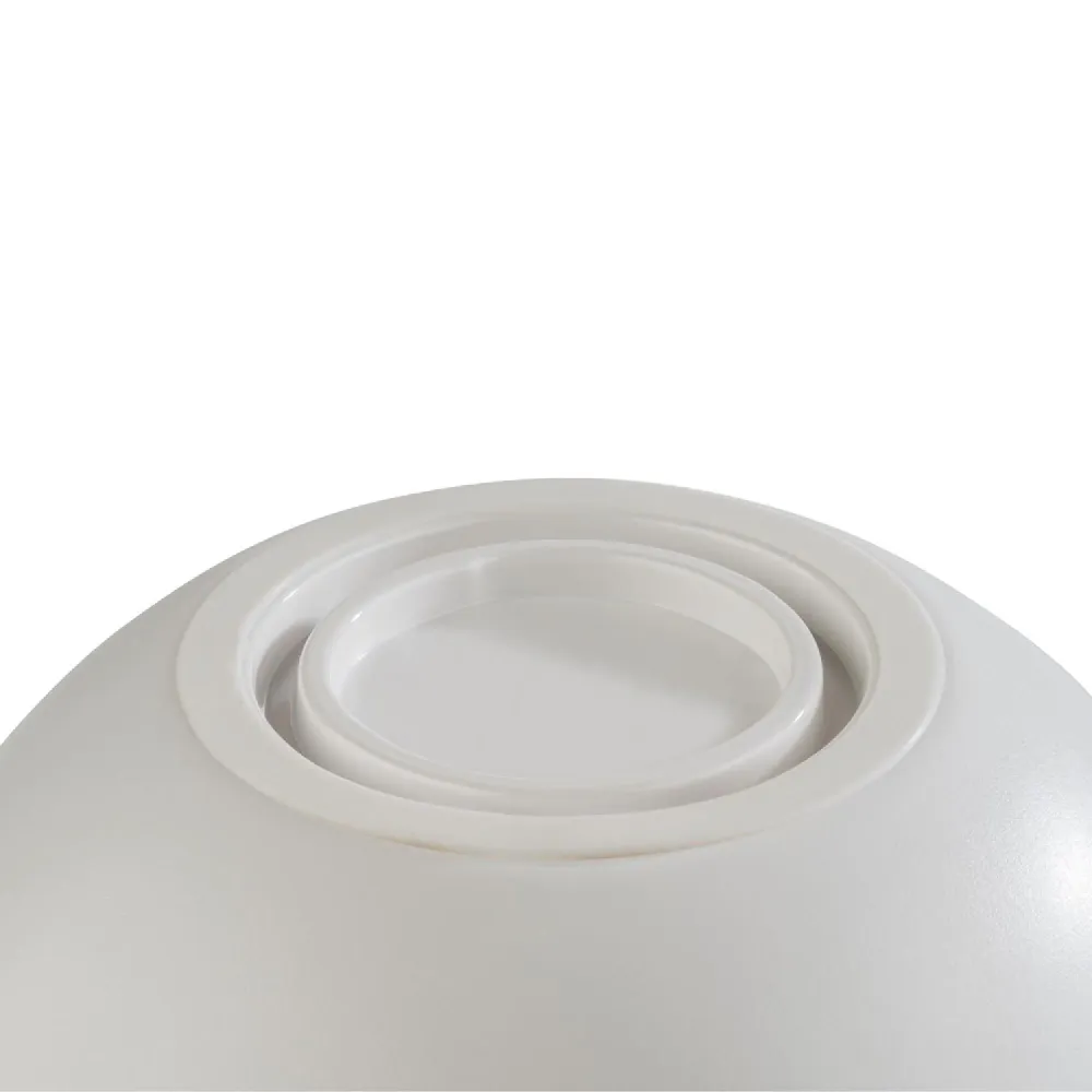 (6 stk.) Skål - FRIDA - Melamin - 1 liter - Ø 215mm - Hvit