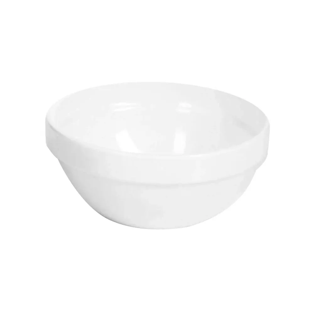 (6 stk.) Skål - FRIENDLY - PET - 0,5 liter - rund - Ø 140 mm - hvit