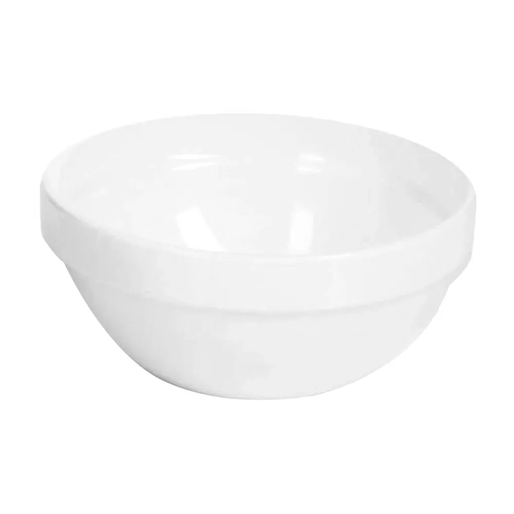 (6 stk.) Skål - FRIENDLY - PET - 1,8 liter - rund - Ø 200 mm - hvit