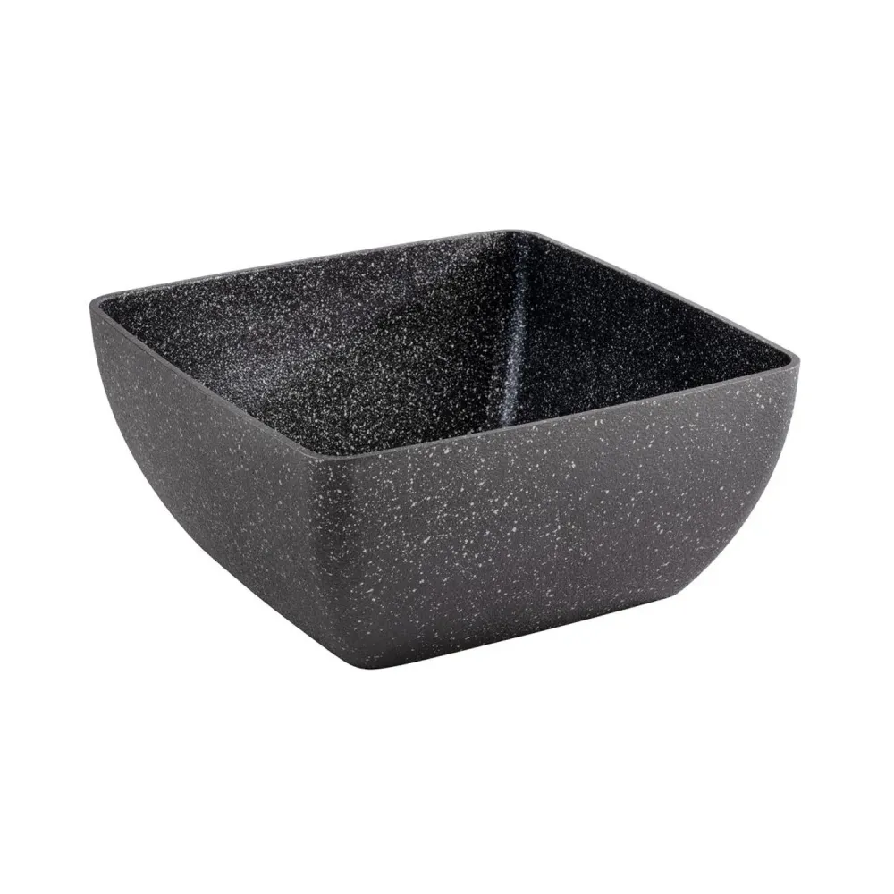 (6 stk.) Skål - FROSTFIRE - Aluminium - 3,8 liter - 250x250mm - Spettet grå