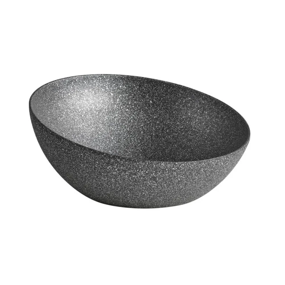 (6 stk.) Skål - FROSTFIRE - Aluminium - 1,9 liter - Ø 265 mm - Spettet grå