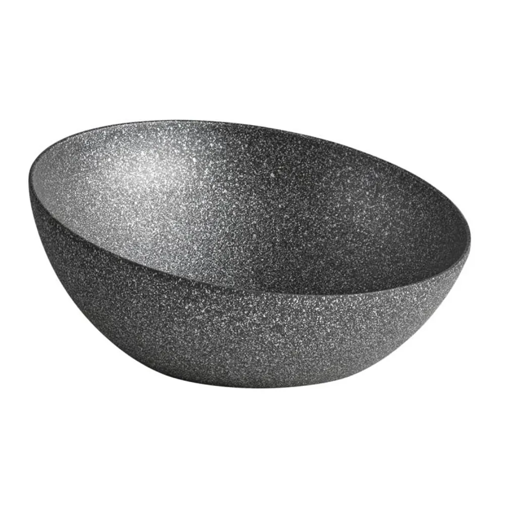 (6 stk.) Skål - FROSTFIRE - Aluminium - 3 liter - Ø 325 mm - Gråflekket