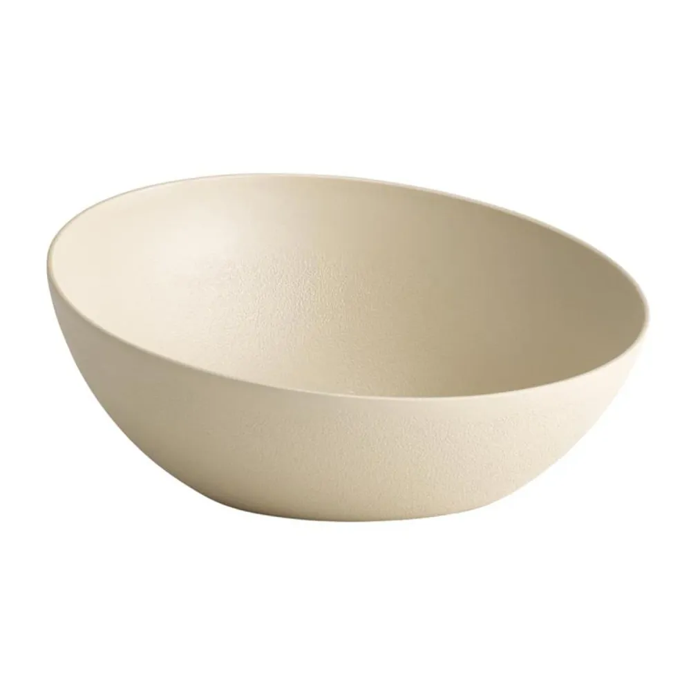 (6 stk.) Skål - FROSTFIRE - Aluminium - 3 liter - Ø 325mm - Beige