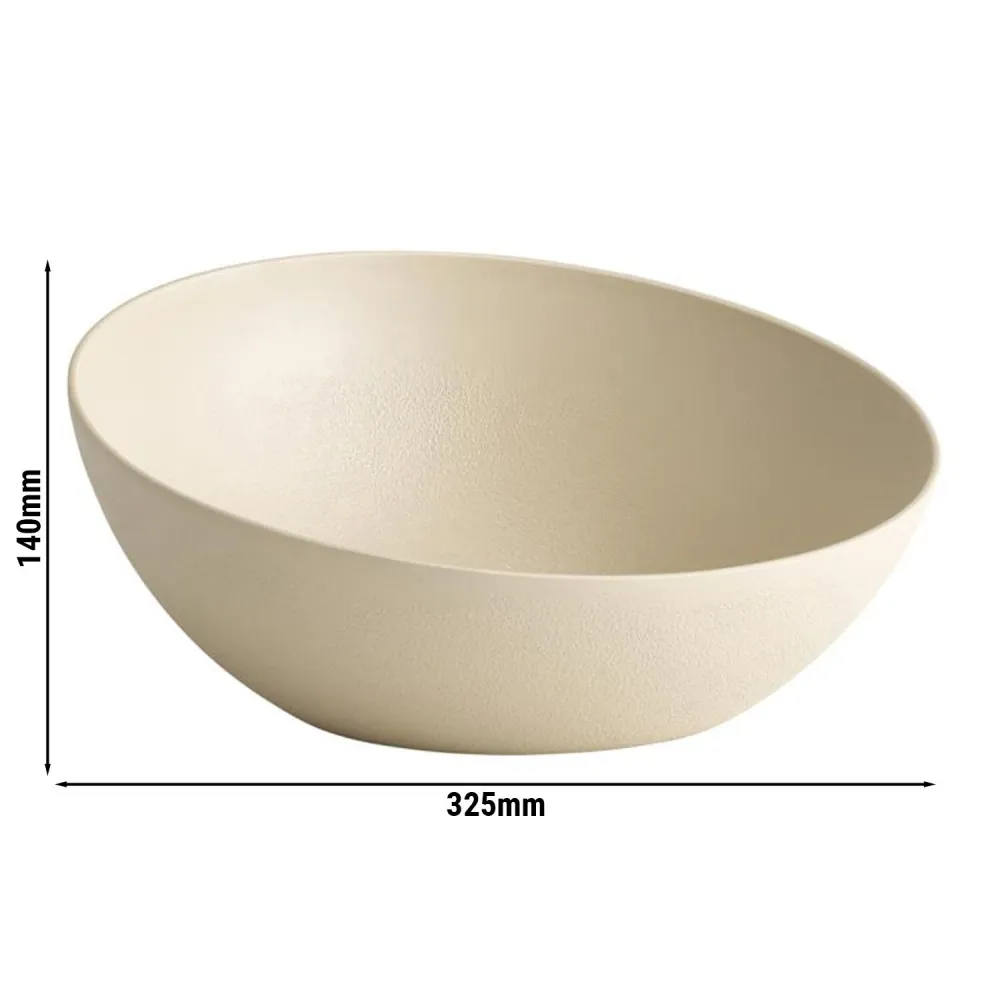 (6 stk.) Skål - FROSTFIRE - Aluminium - 3 liter - Ø 325mm - Beige