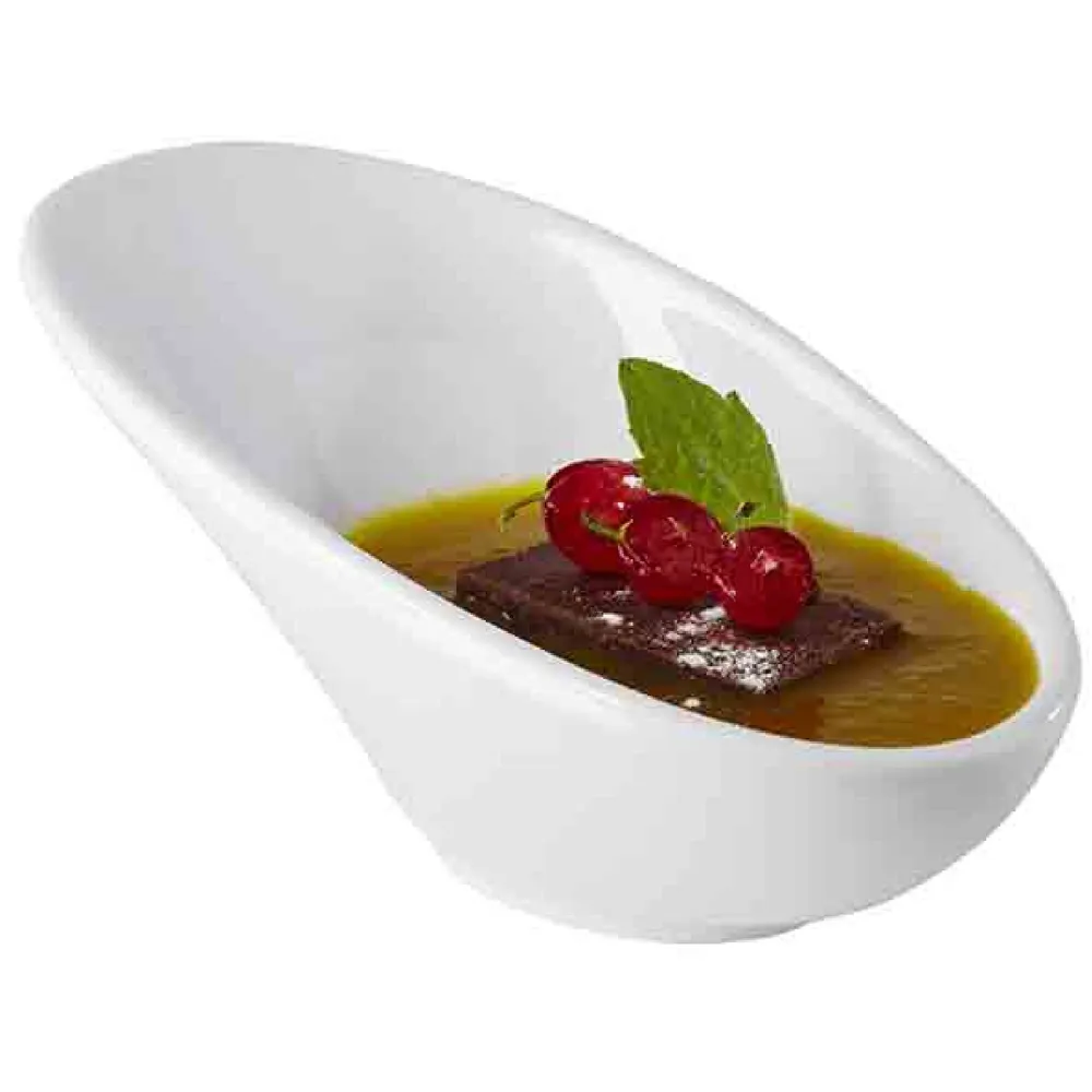 (24 stk.) Skål - MINI - Melamin - 40 ml - 115x60mm - Hvit