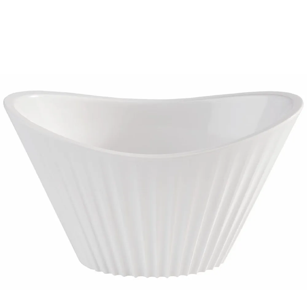 (48 stk.) Skål - MINI - Melamin - 70 ml - 95x55mm - Hvit