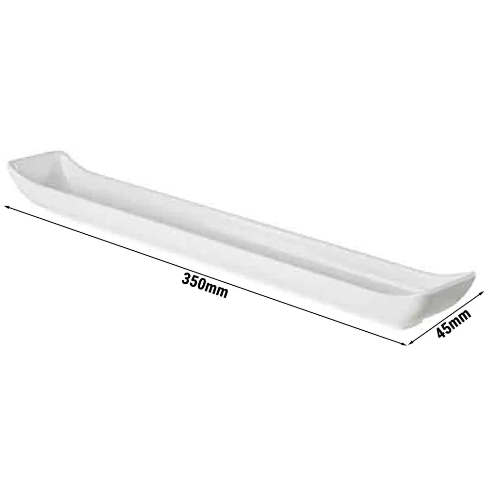 (10 stk.) Skål – MINI – Melamin – 0,2 liter – 350x45 mm – Hvit