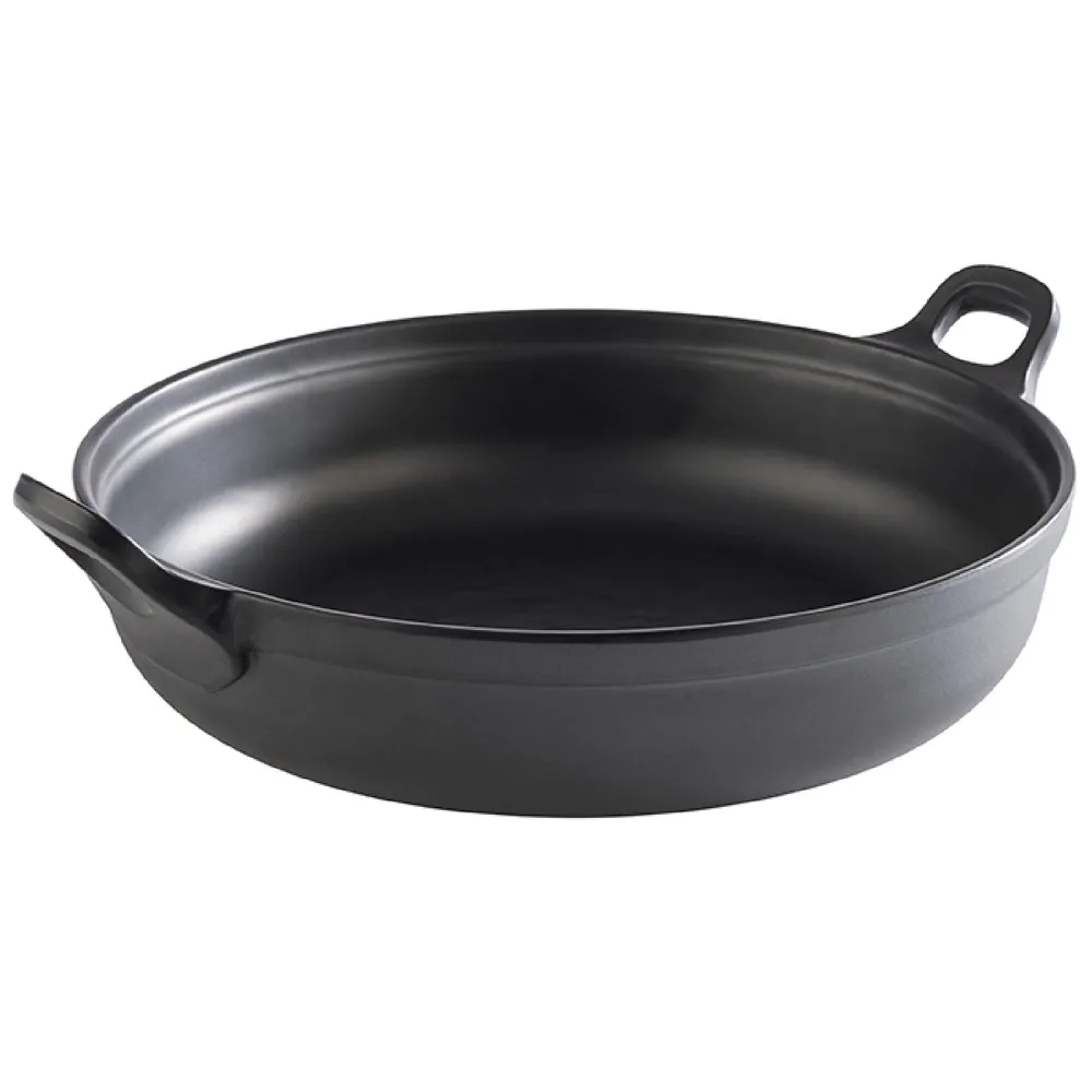 (6 stk.) Skål - PADELLA - Melamin - 3 liter - Ø 280mm - Svart