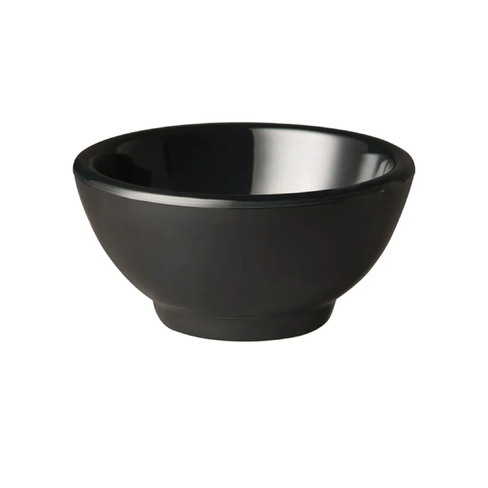 (6 stk.) Skål - PURE - Melamin - 0,3 liter - Ø 130 mm - Svart