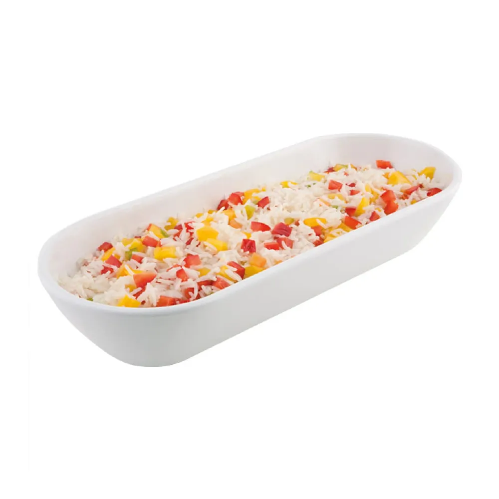 (6 stk.) Skål - PURE - Melamin - 1,5 liter - 375x155mm - Hvit