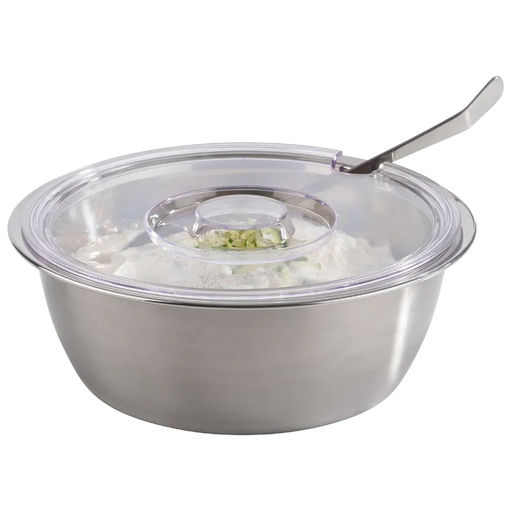 (6 stk.) Skål - rustfritt stål - 3 liter - Ø 260 mm - passer til 85250