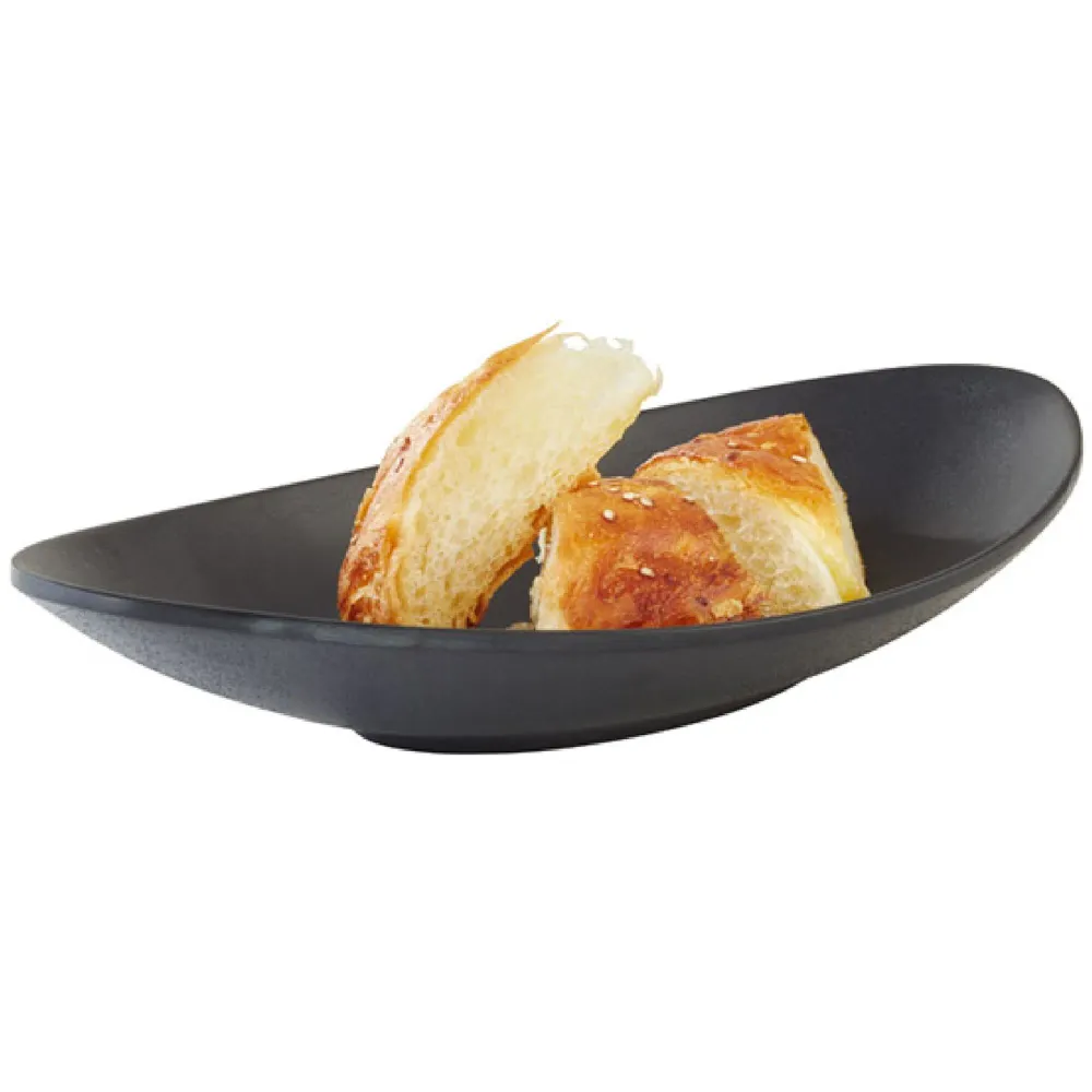 (6 stk.) Skål - ZEN - Melamin - 0,25 liter - 250x135mm - Svart