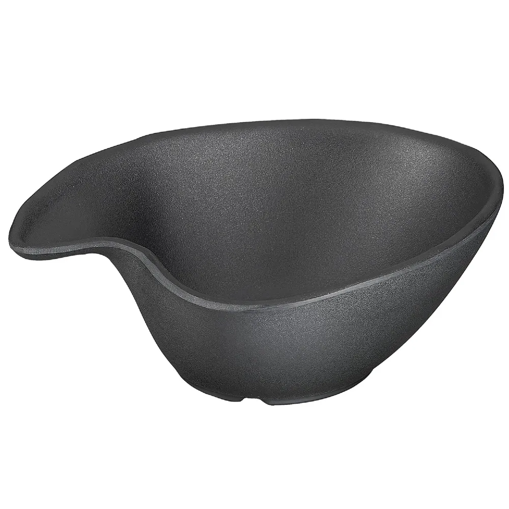 (6 stk.) Skål - ZEN - Melamin - 0,2 liter - 145x125mm - Svart