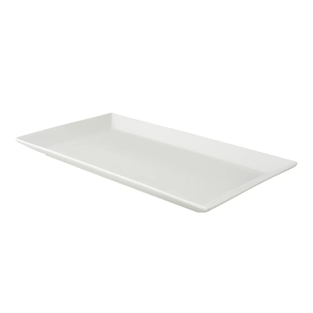 (12 stk) Tallerken - 33 x 18,5 cm - Hvit