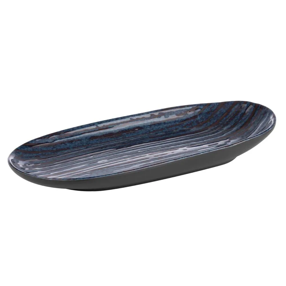 (6 stk.) Tallerken - flat - LOOPS - melamin - 280x135mm