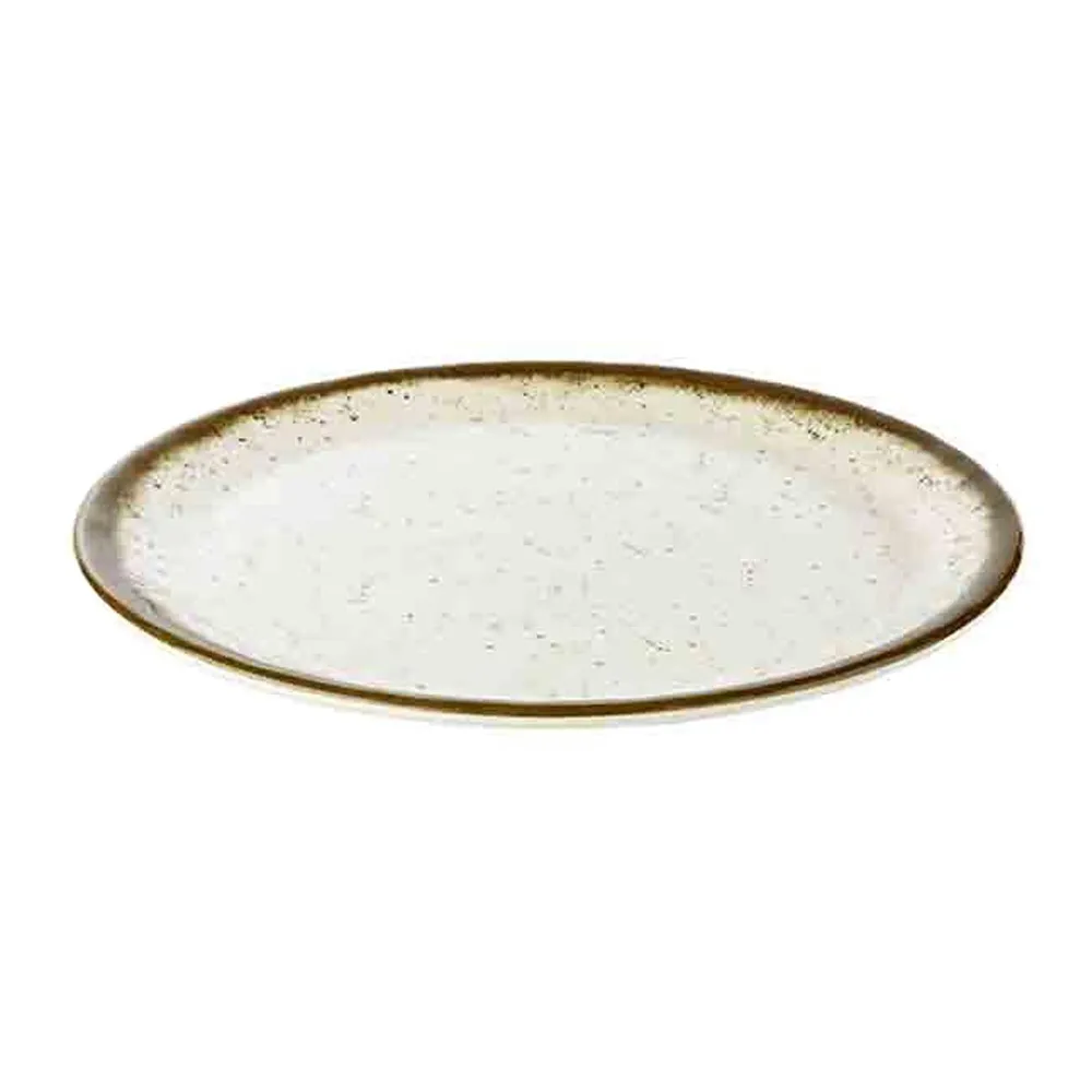 (6 stk.) Tallerken - flat - STONE ART - melamin - Ø 250 mm