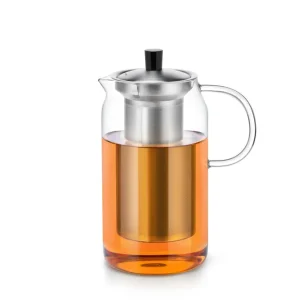 Stor tekanne i glass med sil 1200ml