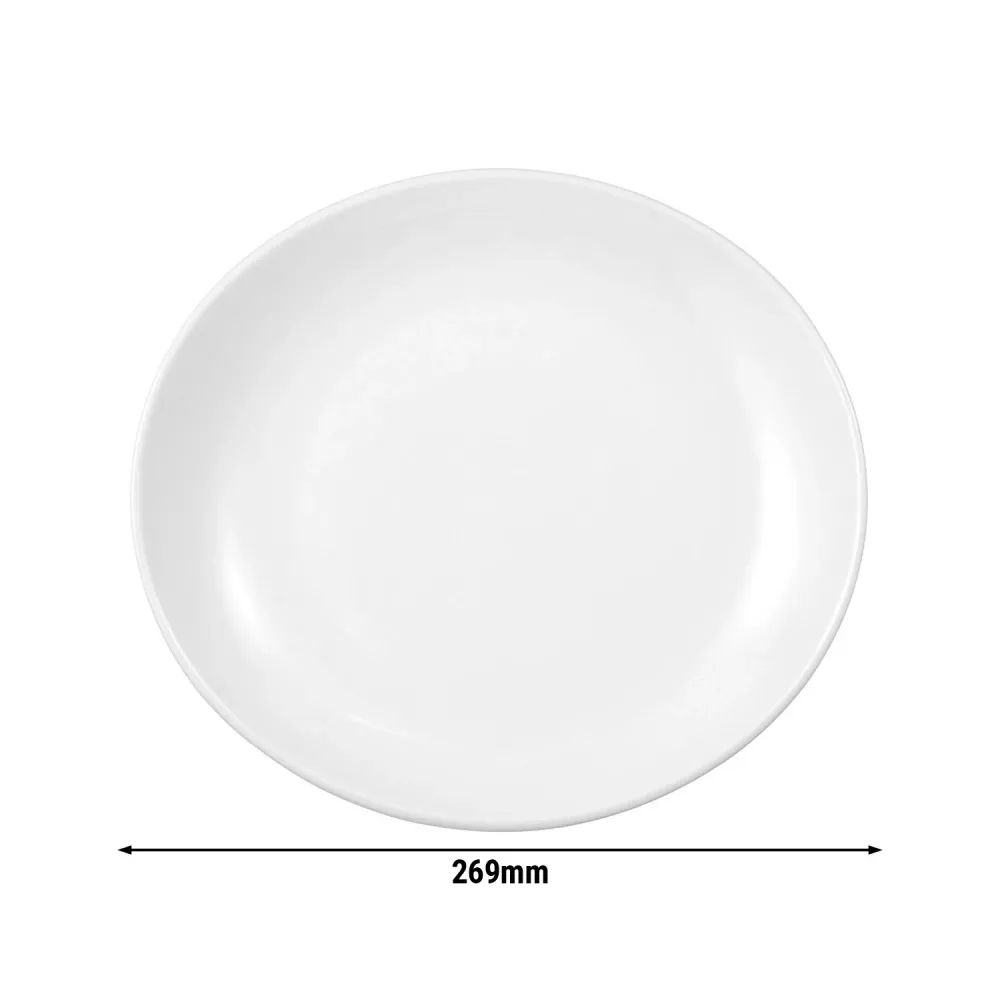 (6 Stykker) Seltmann Weiden - Oval flat tallerken - 269 x 246 mm