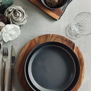 Tallerken Norma 20 cm - Stone grey 2 stk.