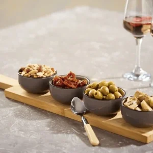 Tapassett med 4 skåler