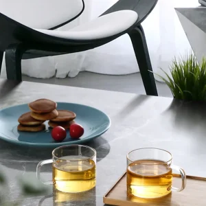 To tekopper i borosilikatglas, 150 ml med drage