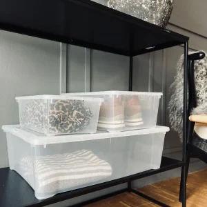Transparent boks med lokk - Large