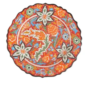 Tyrkisk keramisk håndlaget plate - 30 cm (12 '')