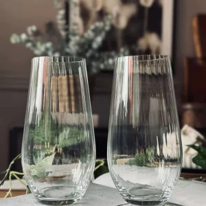 Vannglass Høy CRYSTAL - Sett med 2 stk.