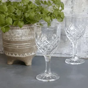 Vinglass French m. diamantutskjæring
