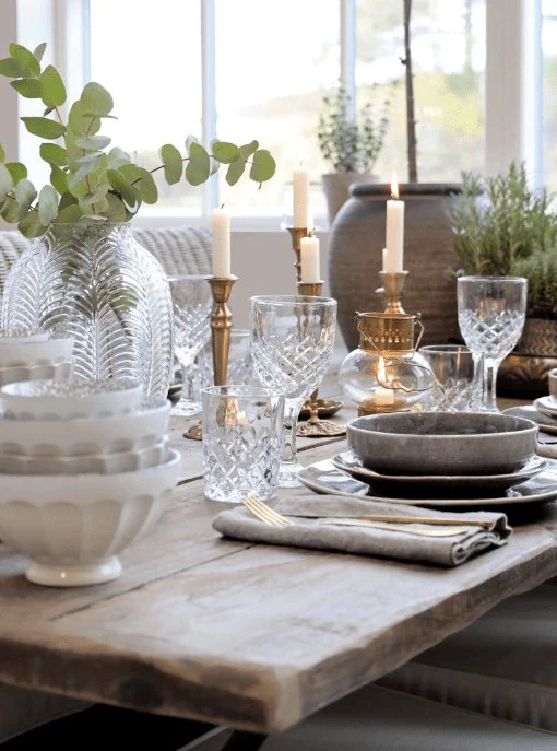Vinglass French m. diamantutskjæring