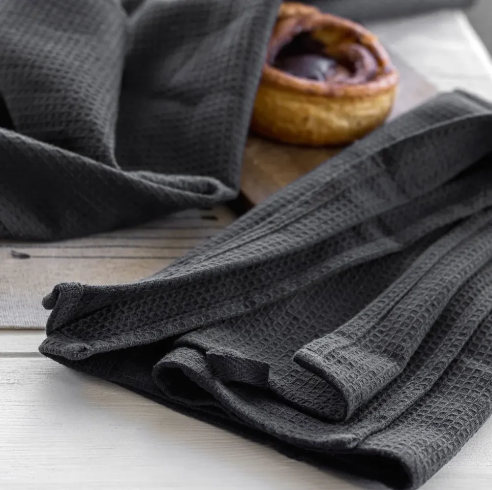 Viskestykker 2 stk – Vafflet Stone grey