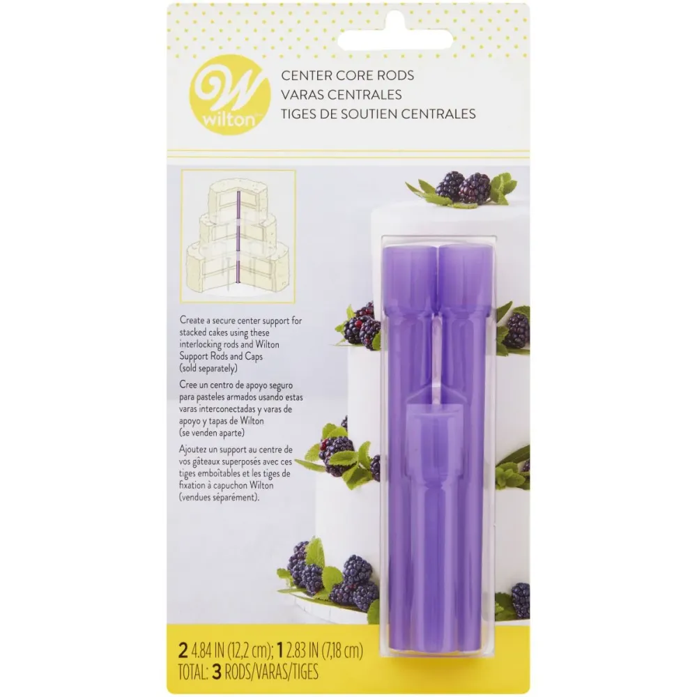 Wilton Senterstaver i plast pk/3