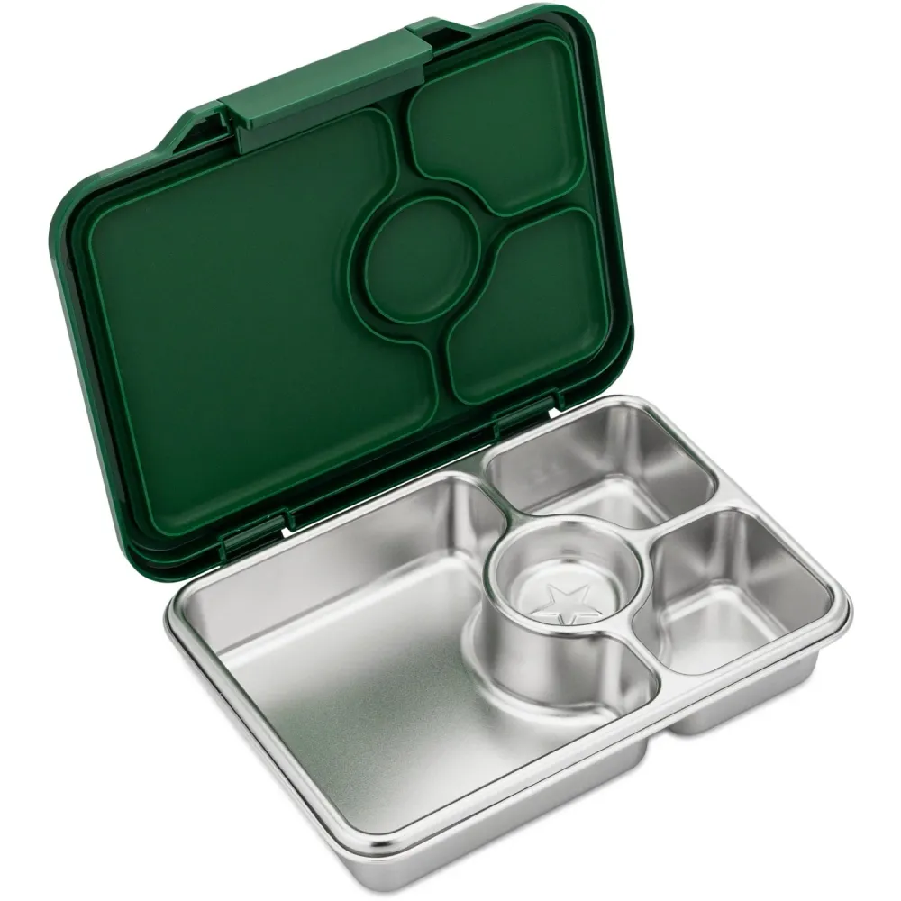 Yumbox Dublin Green Prêt Stainless Steel 4-Sections