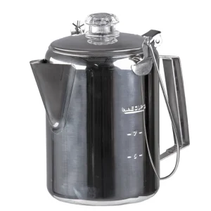 Bålkanne med perkolator - Rustfritt stål