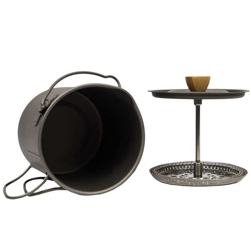 CUMA GEAR Titanium Hang Pot med Kaffe Filter Stempel - 750 ml