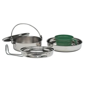 Kokesett 1 person med kopp - Rustfritt stål