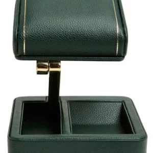 WOLF British Racing Single Travel Watch Stand Green/ Gold