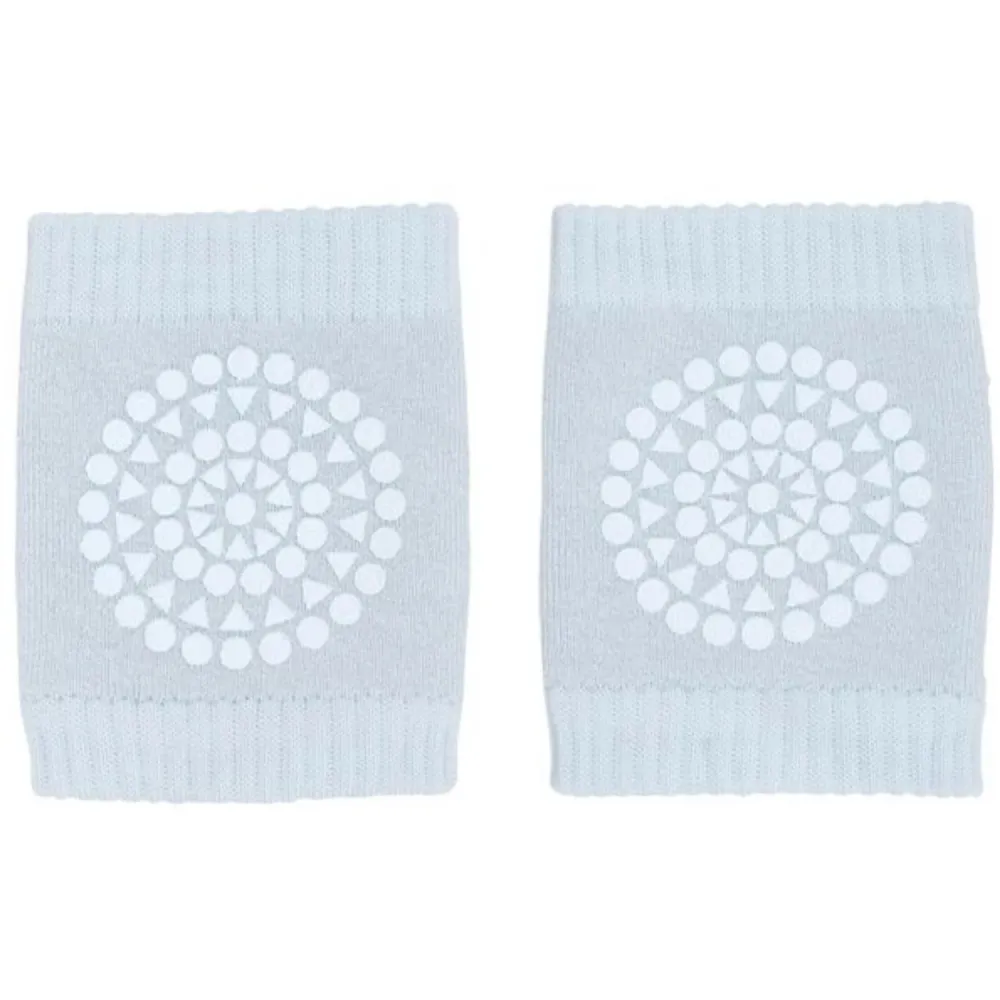 Gobabygo Sky Blue Crawling Knebeskyttere Økologisk Frotté Bomull