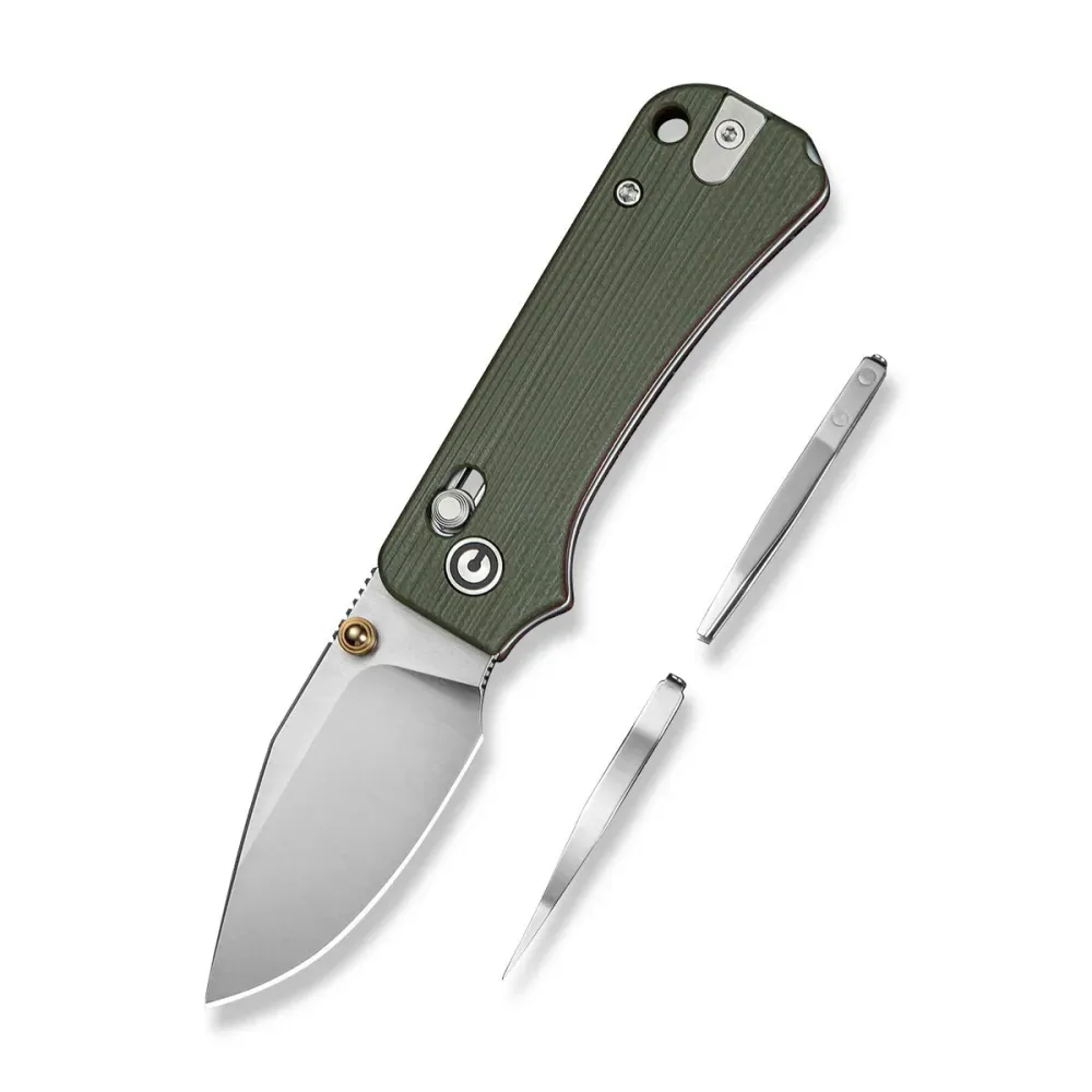 Civivi Baby Banter 2 - TG, Milled Green / Red G10 / Satin
