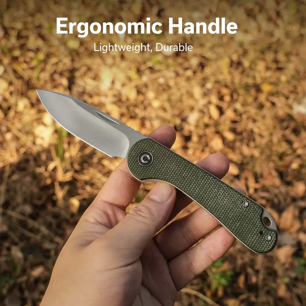 Civivi Elementum Slip Joint, Green Micarta / Satin Finished